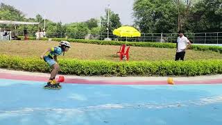 Chhattisgarh 17th state roller skating championships race 1 lap race 3 [upl. by Anayad]