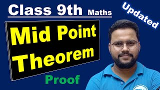 Midpointtheorem proof  Mid Point Theorem Class 9  Class 9 Theorem 88  Class 9 maths [upl. by Sihtnyc314]