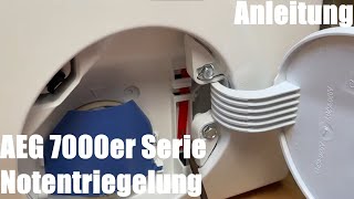 AEG 7000er Serie Notentriegelung L7WB65684 Waschtrockner entriegeln nach Stromausfall Anleitung [upl. by Patrice617]