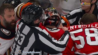 Radko Gudas vs MacKenzie Entwistle Mar 12 2024 [upl. by Damour]