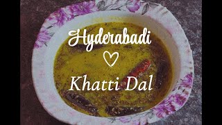 Hyderabadi Khatti Dal  Hyderabadi Recipes [upl. by Yelram]