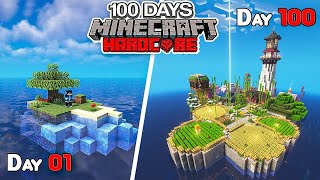 I Survived 100 Days on a DESERTED ISLAND in Minecraft 1201 [upl. by Anauqes126]