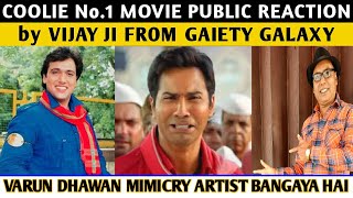 Coolie No 1 Movie Public Reaction by Vijay Ji  From Gaiety Galaxy  Varun Dhawan  Sara Ali Khan [upl. by Damales]