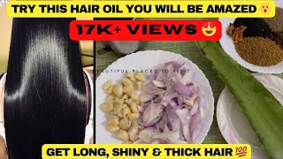 Best Oil for Hair growth thickness and shine  aloe Vera oil  Kalonji ka tell  homemade oil [upl. by Lunette]