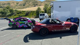 NC Miata Sonoma 153 nasa NorCal ST5 race2 05272024 [upl. by Tychonn98]