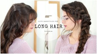 Cute amp Easy Hairstyles for Long Hair [upl. by Yrac]