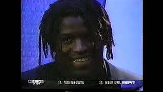 4171999 Coverage of Ricky Williams being drafted by Saints many outlets [upl. by Kcirnek]