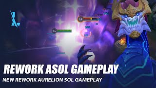 Rework Aurelion Sol Gameplay  Wild Rift [upl. by Llerut]