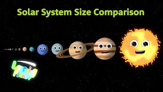 Solar System Size COMPARISON  By Learning Planet [upl. by Reggis]