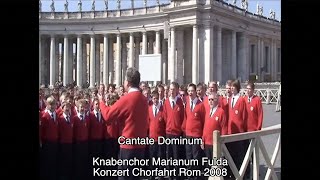 Adventstür 16 Cantate Domino  Knabenchor Marianum Fulda  Konzert Chorfahrt Rom 2008 [upl. by Gusella]