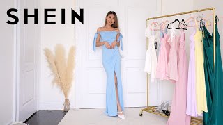 SHEIN DRESSES TRY ON HAUL  prom weddings date night ❤️ [upl. by Bresee273]