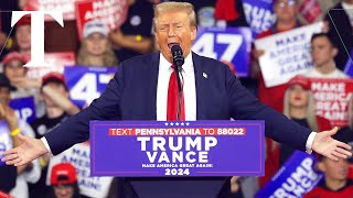 LIVE Donald Trump hosts MAGA rally in Pennsylvania [upl. by Adnil]