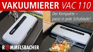 ROMMELSBACHER Vakuumierer 🥩🦌 der Kompakte – passt in jede Schublade 🐟 VAC 110 [upl. by Ez]