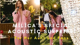 Milica Pavlović Surprises Fans with Special Acoustic Music for Her Aunt [upl. by Nivlek388]