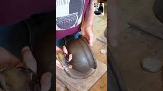 Burnishing A Neolithic Carinated Bowl [upl. by Fredelia]