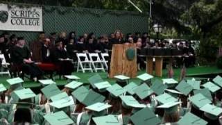 Scripps College 2009 Commencement Gabrielle Giffords part 1 [upl. by Airetnohs]