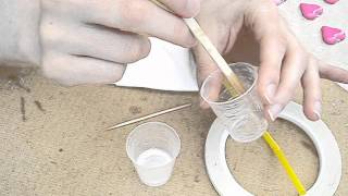 Tutorial How to apply resin to Polymer Clay Jewelry [upl. by Llewsor]