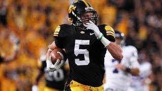 Iowa Hawkeye 98 Yard TD Interception 2011 [upl. by Proudman]