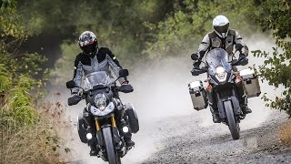 KTM 1050 Adventure vs Suzuki VStrom 1000  Test ENGLISH SUB [upl. by Noxas609]