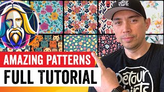 Create Amazing Patterns Using LeonardoAI and How to use it for Print on Demand [upl. by Ynneh704]