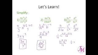 Quotients of Monomials [upl. by Ecirb]