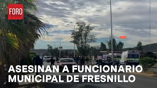 Atacan y matan a servidor público en Fresnillo Zacatecas  Expreso de la Mañana [upl. by Albertson90]