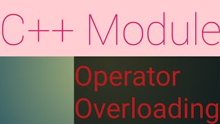 Operator Overloading in CBinary and Unary Operator Operator Overloading Static Polymorphism [upl. by Lleraj]