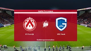 ⚽ Kortrijk vs Genk ⚽  Belgium League 10052024  PES 2024 [upl. by Dnomrej]