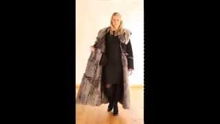 Finest Full Length Hooded Toscana Sheepskin Coat in Black  Luna [upl. by Adnilre]