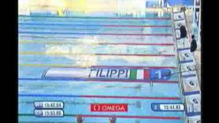 Alessia Filippi campionessa del mondo medaglia doro 1500sl Mondiali nuoto Roma 2009 [upl. by Goles930]