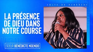 LA PRÉSENCE DE DIEU DANS NOTRE COURSE  SOEUR BÉNÉDICTE NSENDO [upl. by Aihsad]