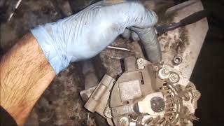 opel corsa d 13cdti how to repair alternator [upl. by Cusick107]