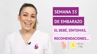 ¿Cuáles son los cambios en el bebé y las molestias habituales en la semana 33 de embarazo 🤰 [upl. by Tammi]