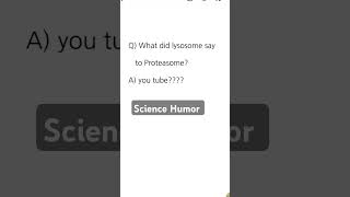 Science Humorproteasome sciencejokes cellbiology shorts biology biochemistry trending [upl. by Lenoyl]