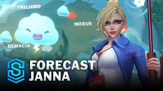 Forecast Janna Wild Rift Skin Spotlight [upl. by Rairb]