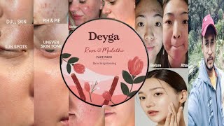 Deyga Rose Mulethi Face Pack  Honest Review [upl. by Neleb294]