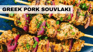 SOUVLAKI Most Popular GREEK Street Food Greek Souvlaki Recipe [upl. by Lottie710]