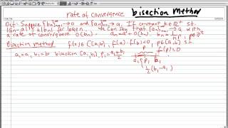 Rate of Convergence  Bisection Method [upl. by Eel305]