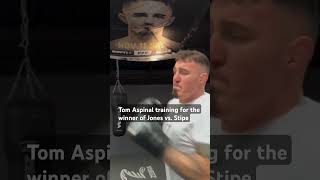 Tom Aspinal training for the winner of Jones vs Stipe shorts [upl. by Raney]