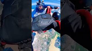 skydiving parachute paragliding flying gopro youtube adventure youtubeshorts trending [upl. by Nnomae]