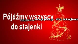 Kolęda  Pójdźmy wszyscy do stajenki  Karaoke2 wersja [upl. by Leiahtan]