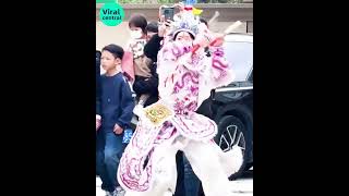 Young girl performing Yingge Dancing a traditional dance in southern China’s Chaoshan Region [upl. by Nyrem]