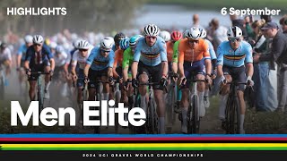 Men Elite highlights  2024 UCI Gravel World Championships [upl. by Blas670]