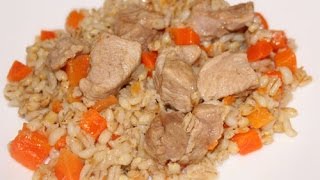 Вкусная перловка с мясом в мультиварке редмонд как приготовить перловую кашу с говядиной [upl. by Zoellick]