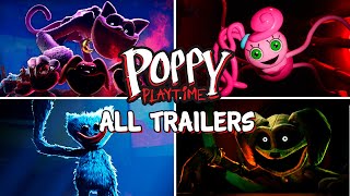 Poppy Playtime  ALL TRAILERS Chapter 1 2 3 Project Playtime Chapter 3  Official Game Trailer [upl. by Nagard]