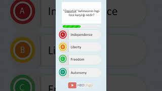 İngilizce Kelime Öğreniyorum 14 ingilizceöğreniyorum hbdlingo ingilizcedersleri quiz [upl. by Towny]