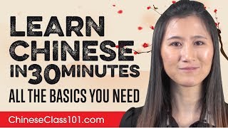 Learn Chinese in 30 Minutes  ALL the Basics You Need [upl. by Fenton]