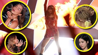 Addison Rae Tyla and other celebs REACT to Lisas 2024 VMAs performances [upl. by Lief]