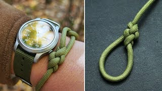 How to Tie a Broach Knot  Broach Knot Bracelet Tutorial  Adjustable Paracord Bracelet [upl. by Juline]