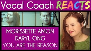 Vocal Coach reacts to Daryl Ong amp Morissette Amon singing You Are The Reason Calum Scott [upl. by Celesta419]